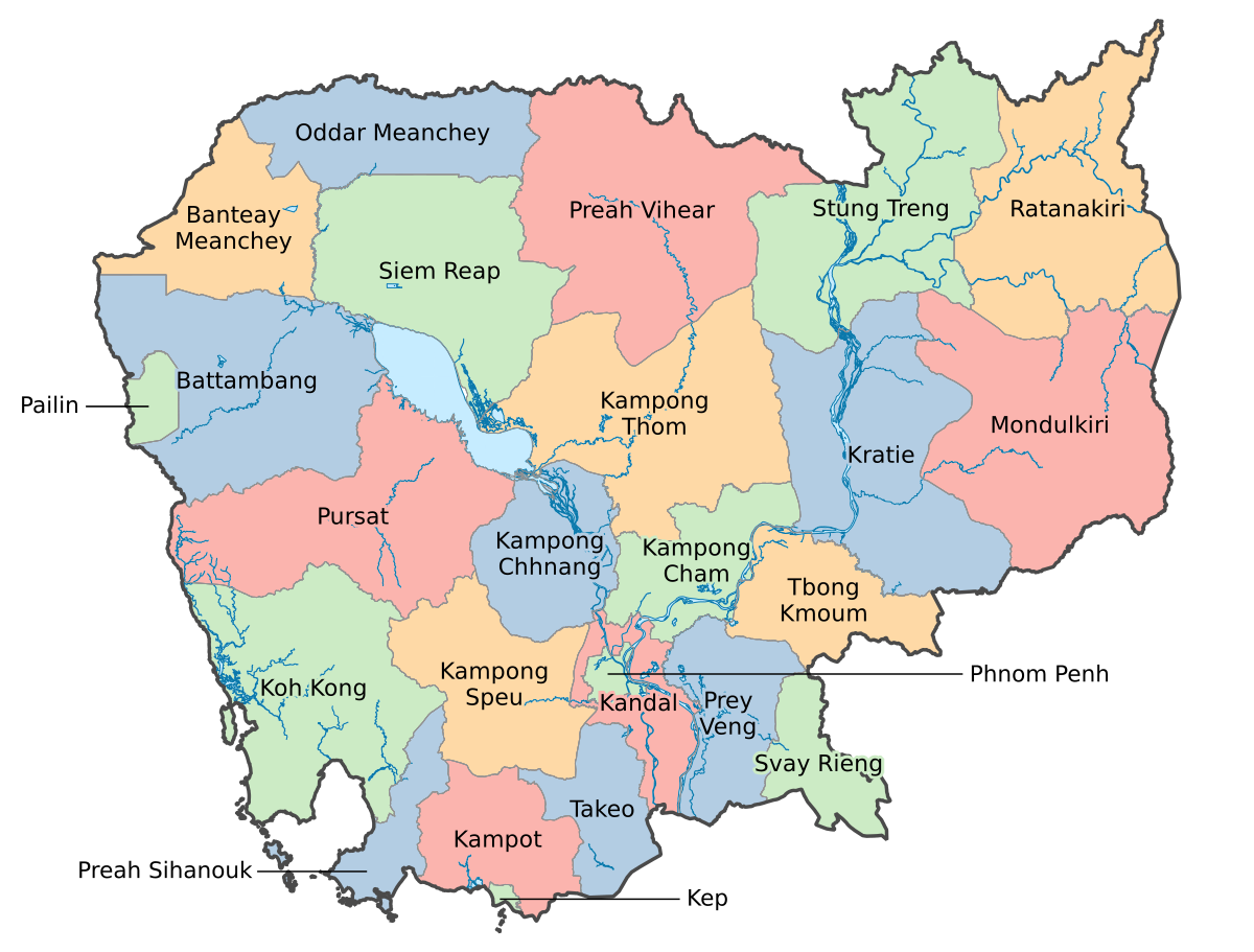 Map of Cambodia